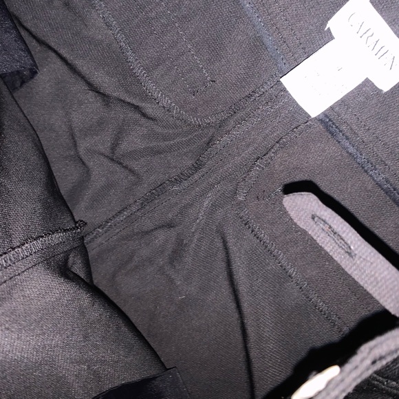 Carmen Marc Valvo Black Chain Link Shorts size 4 - Picture 8 of 10